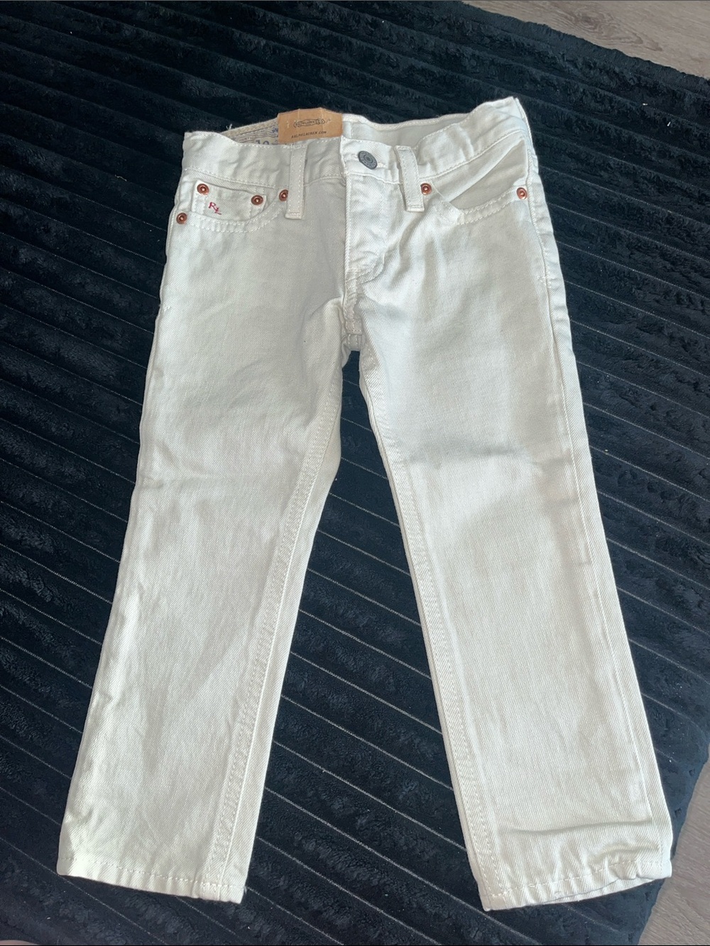 Ralph Lauren Slim Straight Tan Jeans 2/2T